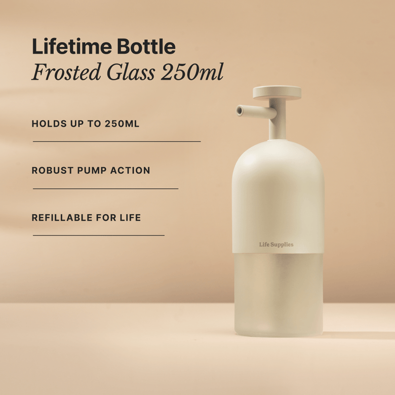 Lifetime Bottle Frosted Glass 250ml