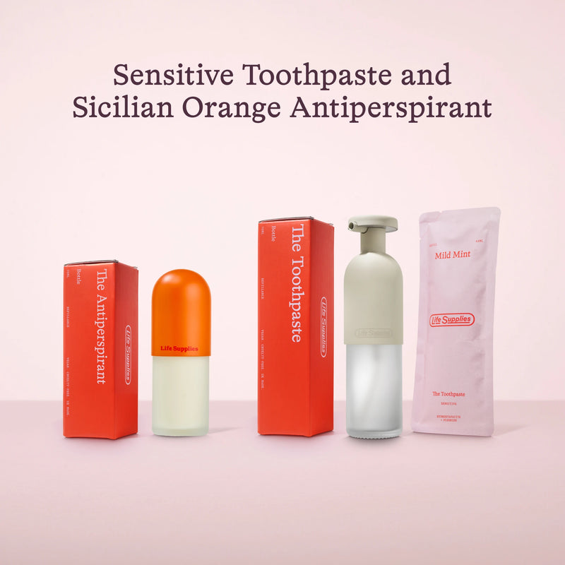 Refillable Toothpaste 2.0 (Sensitive) + Refillable Antiperspirant Set
