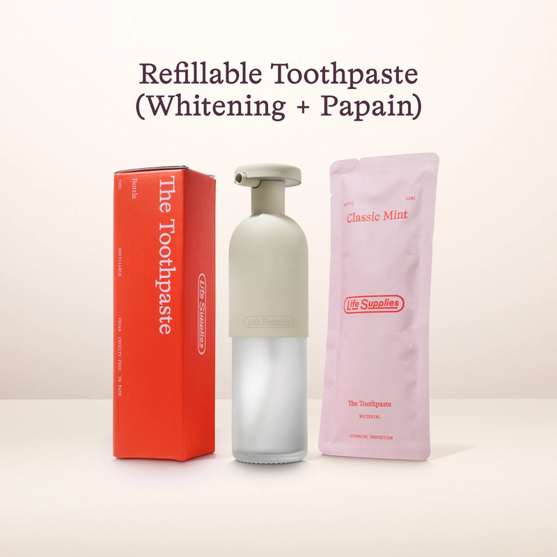 Refillable Toothpaste (Whitening) 2.0 + Refillable Antiperspirant Set